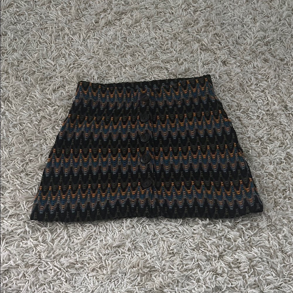 Free People Chevron Mini Skirt